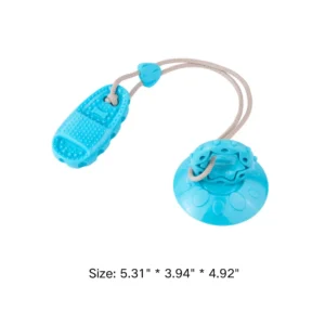 Dimensions of suction cup slipper dog toy for small and medium dogs