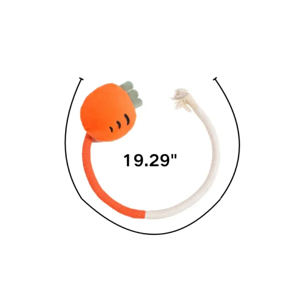 10001 Size chart of interactive plush chew rope toy for cats