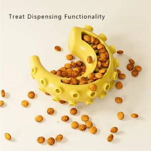 Wholesale dog chew toy with treat dispenser – dental cleaning, chewing, and interactive play functions