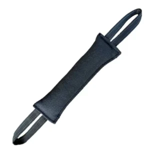 Black strong bite tug toy for dog training exercises