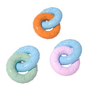 Durable Interlocking TPR Dog Chew Toy – Dental Care & Interactive Play for Pets (Wholesale)