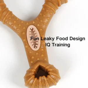 Wood-infused chew toy promoting dental health and reducing plaque