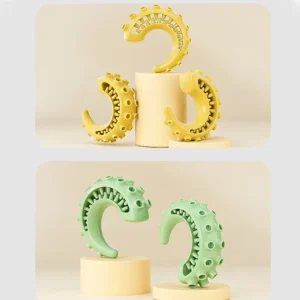 Dog playing with octopus tentacle chew toy – wholesale treat dispenser pet toy for shops