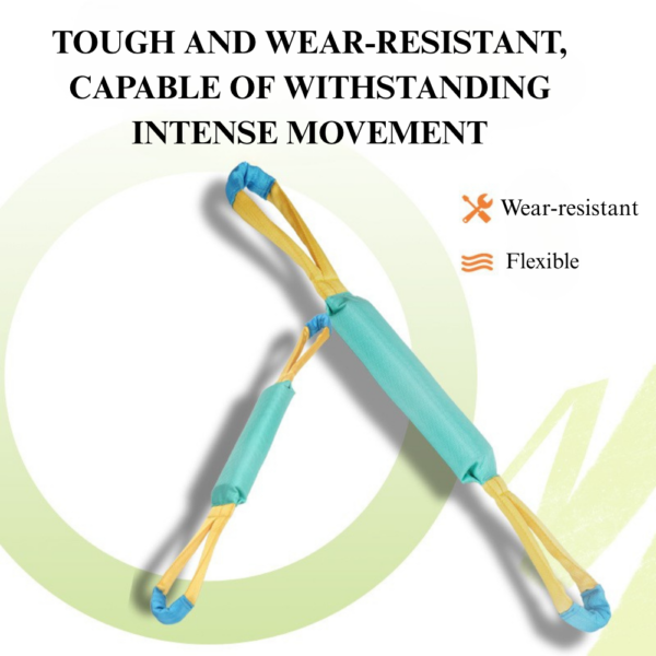 10004 Training and exercise play with durable tug rope dog toy