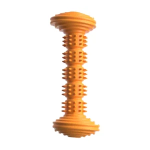 10004 Orange TPR dog dental chew stick bone shape teething toy