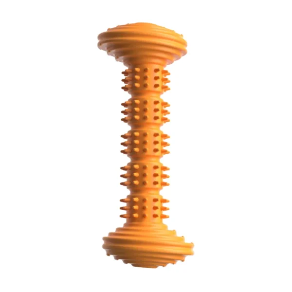 10004 Orange TPR dog dental chew stick bone shape teething toy