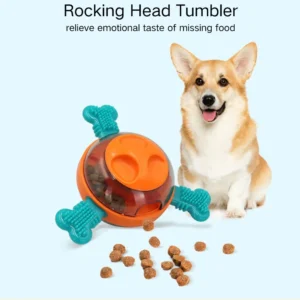Dog playing with treat dispensing slow feeder toy – wholesale interactive pet supplies for shops