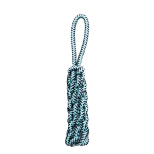 10005 Dog rope toy in assorted colors yellow, green, blue, and rose – wholesale pet chew and tug toy options