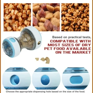 10005 Adjustable treat outlet slow feeder dog puzzle toy
