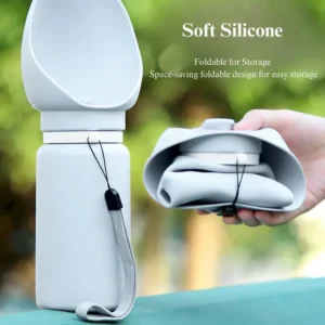 10006 One-hand operation leak-proof dog water bottle for travel and outdoor use