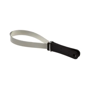 10007 Black-handled stainless steel horse grooming scratcher shedding tool