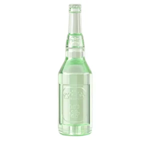 10007 Green rubber squeaky bottle dog toy bulk for pet shops