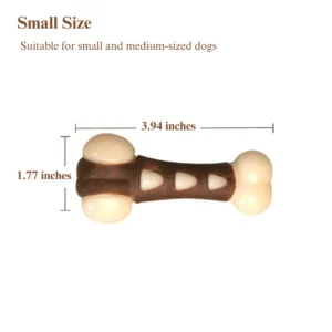 10008 Dog paw bone chew toy size chart for small, medium, and large dogs