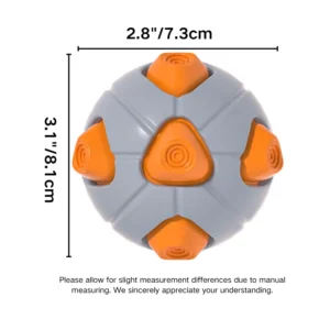 10008 Size dimensions of TPR squeaky dog ball – wholesale bulk pet toys