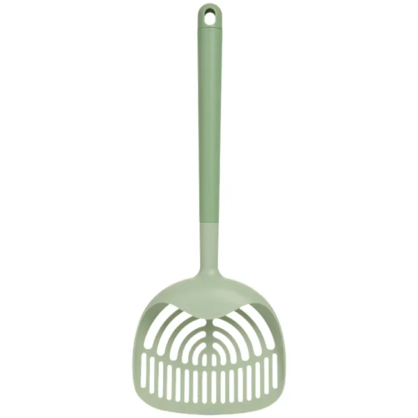 Durable fine-hole long-handle cat litter scoop for wholesale pet supply