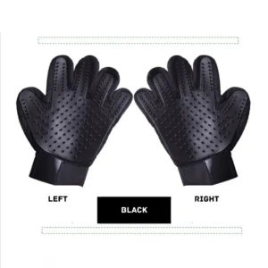 10010 Pet grooming gloves in multiple colors – pink, purple, rose, black
