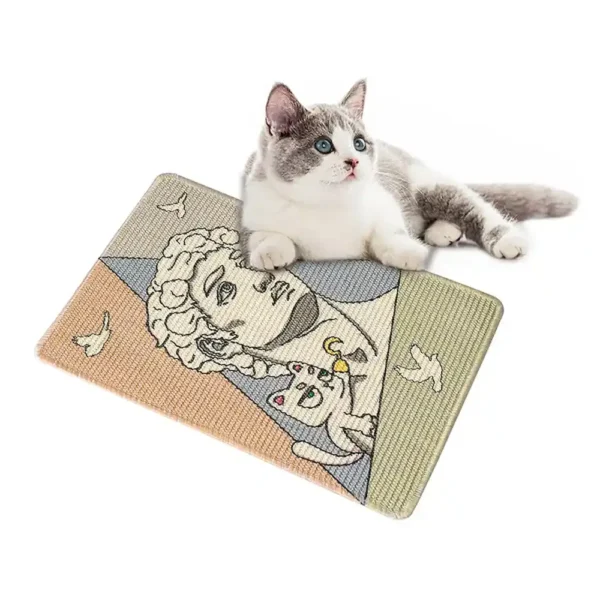 10011 Jute cat scratcher mat David design