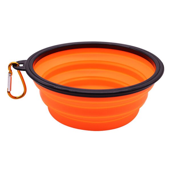 O1CN013TYe462N0G5iG58xS_!!2218878239900-0-cib Collapsible silicone dog bowls available in yellow, pink, green, orange, black, red, blue, and white for wholesale bulk orders