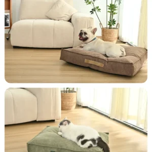 a8768ad21e194572c229b21da9272449 Portable wholesale pet cushion bed with handle for easy carrying