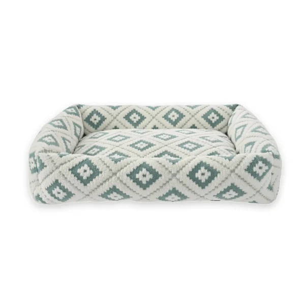 Large jacquard plush pet bed with short plush surface for dogs and cats – wholesale pet supplies