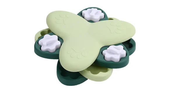 10002 Green version of interactive dog puzzle toy – smart feeding and mental stimulation