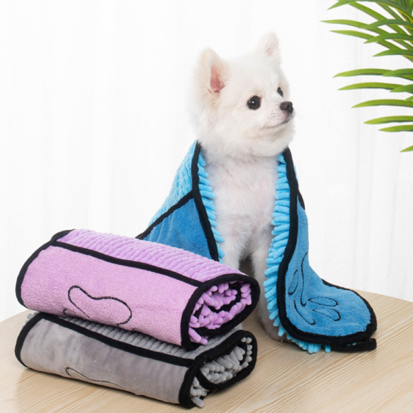 162124b92ec12ea8aa59359b421927fe Microfiber pet towel absorbing water quickly for efficient drying