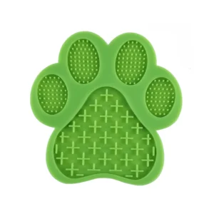20dee358f2fd25d06380c690626d5e99 Six color options of silicone lick mat – Yellow, Green, Light Blue, Dark Blue, Grey, Red – displayed for retail selection