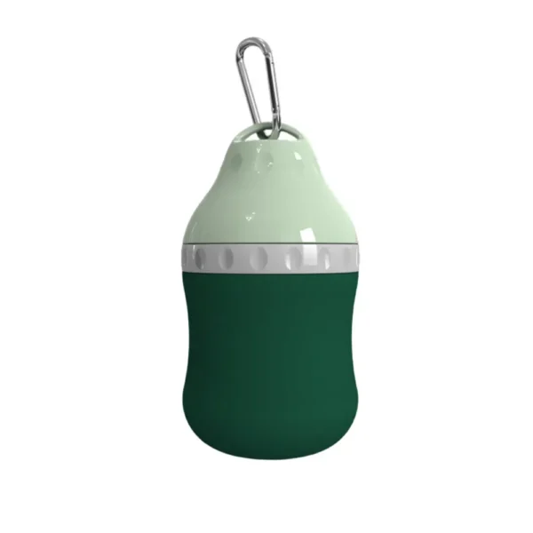 2f992542a5fb7fd300260309a2b1a61f Portable green pet water bottle for dogs and cats – outdoor travel drinking cup with leak-proof design.