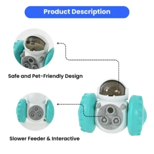 How the Robot Pet Tumbler Toy Dispenses Treats – Interactive Feeding Design