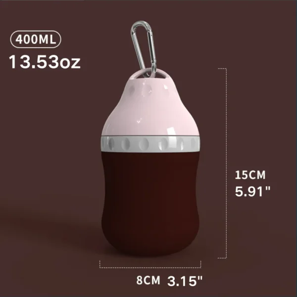 36f80d035ed982a0cd42cbe0fcea5f0b Pink portable dog water cup for travel