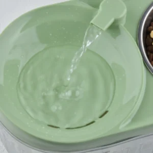 Close-up of Pet Fountain Filtration System and Detachable Components