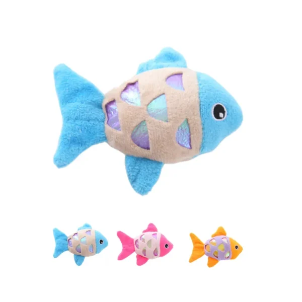 Interactive Plush Fish Cat Toy with Catnip – Soft Cat Chew Toy for Self Play | Wholesale Pet Supplies for Pet Stores & Groomers