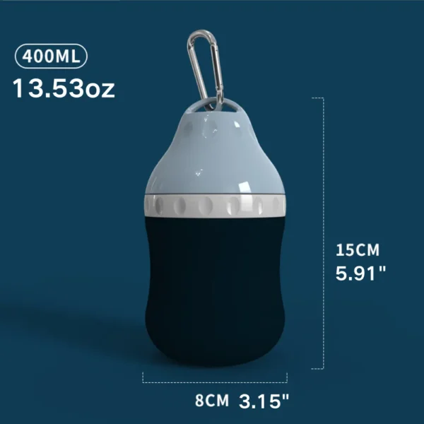 9a6ba3ebfd729ad76e0edaba7699aee4 Blue pet travel drinking bottle