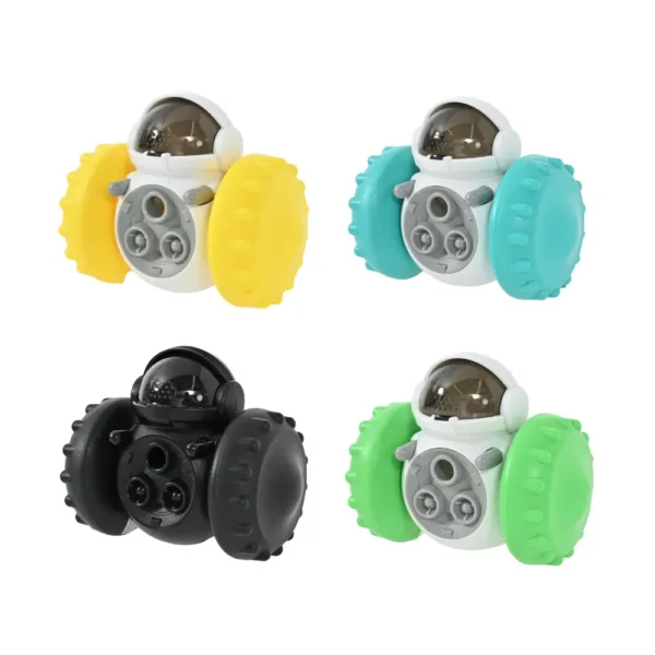 Robot Shaped Interactive Tumbler Pet Toy Food Dispenser | Wholesale Durable Treat Dispensing Toy for Dogs & Cats | 4 Colors(US Warehouse)