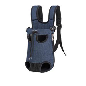 Luxury Oxford Pet Front Carrier Bag – Breathable Hands-Free Cat & Small Dog Backpack for Travel and Outdoor Use