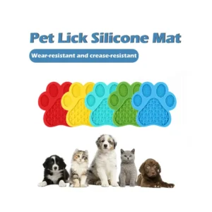 Silicone Dog Lick Mat with Suction Cups – Slow Feeder, Bath Distraction & Training Mat | Wholesale Pet Supplies