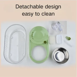 fc7b99c456c3942d95644734f4335e72 Close-up of Pet Fountain Filtration System and Detachable Components