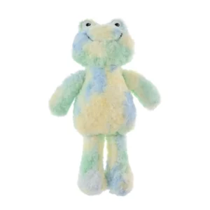 Colorful Plush Frog Dog Toy with Squeaker – Soft, Durable & Vibrant Chew Toy for Puppies and Small to Medium Dogs | Wholesale Pet Toys
