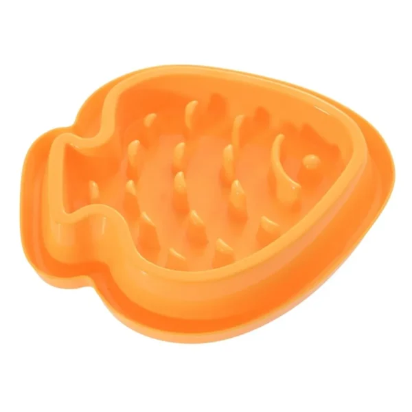 Easter Carrot PP Dog Slow Feeder Bowl with Non-Slip Base | Durable Anti-Gulping Food Dish for Dogs