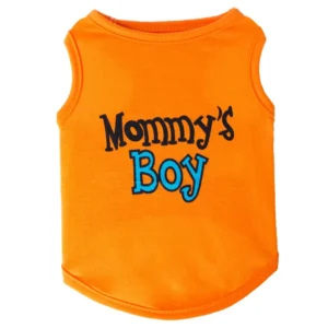 Mommy’s Boy Printed Dog Vest – Lightweight Summer Polyester POD Shirt for Small Dogs | Wholesale POD Pet Apparel