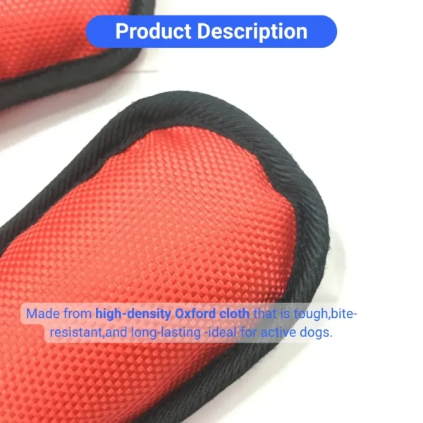 10008 Close-up of reinforced Oxford fabric texture on chew-resistant dog toy