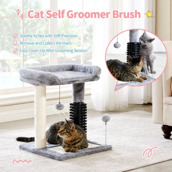 10010 Kitten scratching sisal post on 4-in-1 cat tower.