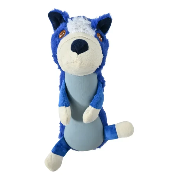 Cute dog-shaped squeaky plush toy for dogs – soft and durable pet chew toy wholesale by JustForPetStore