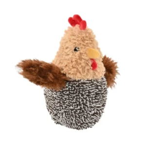 Easter Squeaky Hen Plush Dog Toy – Durable Soft Chew Toy for Dogs, Interactive Crinkle & Squeaker Chicken Toy | Wholesale Pet Easter Plush for Pet Stores & Groomers