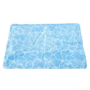 Water Wave Cooling Mat for Dogs & Cats – Durable PVC-Coated Polyester, Long-Lasting Cool Gel, Portable Summer Pet Cooling Pad (M Size)