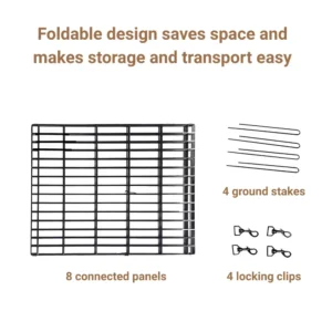 Retail Packaging of Foldable Pet Playpen for Store Display