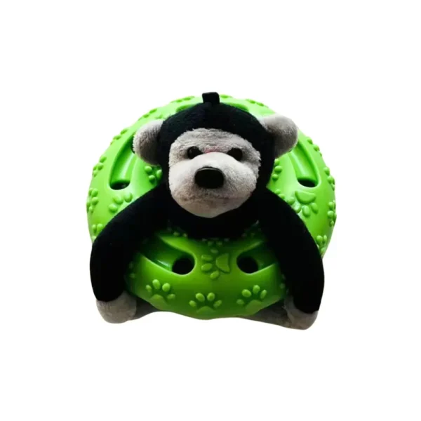 10003 Floating gorilla dog toy with durable TPR ring for summer water play and treat dispensing