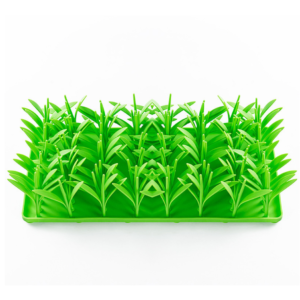 Grass-Like Silicone Slow Feeder Mat with Suction Cups for Dogs & Cats – Anti-Gulping Training Feeding Pad