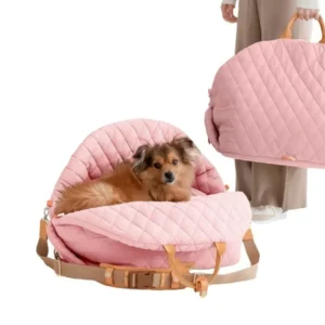 3-in-1 Small Pet Carrier Bag | Car Seat Booster, Travel Bed & Indoor Pet Bed for Dogs & Cats