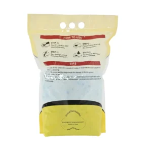 4.4 lbs premium crystal cat litter with low dust and strong odor control packaging